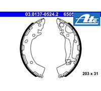 REAR BRAKE DRUM SHOE SET 03.0137-0524.2 ATE I