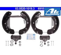 ATE Original TopKit Brake Set, drum brakes 03.0520-1019.3 29 with wheel brake cylinder, with accessories VAUXHALL: Corsa Mk1, Astra Mk3 CC