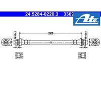 REAR BRAKE HOSE 24.5284-0220.3 ATE I