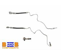 BRAKE HOSE METAL PIPE & INNER HOSES WITH CLIPS VW GOLF MK4 AUDI A3 A2189
