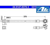 REAR BRAKE HOSES 24.5147-0370.3 ATE I