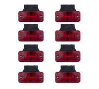 Rear Brake Lights 4x/6x/8x/10x 12V 24V Car External LED Side Marker Warning Light Clearance Signal For Trailer Truck Lorry RV Yellow White Red Light Indicator(8pcs red)
