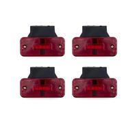 Rear Brake Lights 4x/6x/8x/10x 12V 24V Car External LED Side Marker Warning Light Clearance Signal For Trailer Truck Lorry RV Yellow White Red Light Indicator(4pcs red)