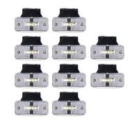Rear Brake Lights 4x/6x/8x/10x 12V 24V Car External LED Side Marker Warning Light Clearance Signal For Trailer Truck Lorry RV Yellow White Red Light Indicator(10pcs white)