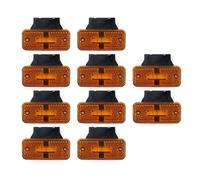 Rear Brake Lights 4x/6x/8x/10x 12V 24V Car External LED Side Marker Warning Light Clearance Signal For Trailer Truck Lorry RV Yellow White Red Light Indicator(10pcs yellow)