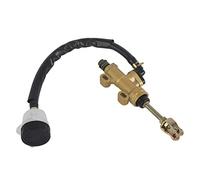 Rear Brake Master Cylinder Motorcycle Hydraulic Cylinde Pump, Universal Aluminium Rear Foot Brake Master Cylinder Pump With Reservoir for Motorcycle Dirt Bike ATV