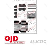 Fits QUICK BRAKE 109-1836 brake pads instalation kit TOYOTA T. RAV 4 1,8-2,0 VVT