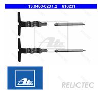Rear Brake Pad Fitting Kit Accessory MB:S203,W203,CL203,C208,C,CLC,CLK
