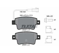 REAR BRAKE PAD SET DISC BRAKE FITS: ABARTH PUNTO 1.4 /1.4 /1.4 ESSEESSE / SUP