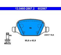 Fits ATE 13.0460-2867.2 Brake Pad Set, disc brake UK Stock
