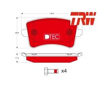 REAR BRAKE PAD SET DISC BRAKE FITS: AUDI A5 / S5 RS5 QUATTRO/2.0 TDI/3.0 TDI/