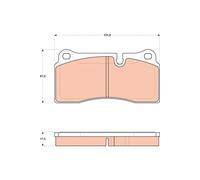 REAR BRAKE PAD SET DISC BRAKE FITS: AUDI Q7 3.0 TDI QUATTRO/3.0 TFSI QUATTRO/