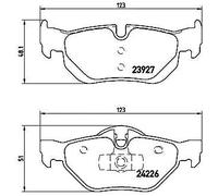 BREMBO P 06 038X Brake pad set