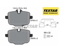 REAR BRAKE PAD SET DISC BRAKE FITS: BMW 7 740 I LI/750 I LI XDRIVE/730 D/730