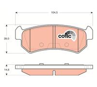 REAR BRAKE PAD SET DISC BRAKE FITS: CHEVROLET LACETTI ESTATE 1.6/1.8.CHEVROLE