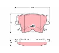 REAR BRAKE PAD SET DISC BRAKE FITS: CHRYSLER 300C TOURING 2.7/3.5/5.7/3.0 CRD