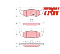 REAR BRAKE PAD SET DISC BRAKE FITS: CHRYSLER SEBRING SEDAN 2.4/2.7 V6 24V/2.0