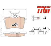 REAR BRAKE PAD SET DISC BRAKE FITS: CITROËN BERLINGO MULTISPACE 1.6 HDI 90/1.
