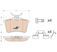 REAR BRAKE PAD SET DISC BRAKE FITS: CITROËN BERLINGO MULTISPACE 1.6 HDI 90/1.