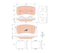 REAR BRAKE PAD SET DISC BRAKE FITS: DODGE AVENGER SALOON 2.7/2.0/2.0 CRD/2.4.