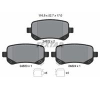 REAR BRAKE PAD SET DISC BRAKE FITS: DODGE JOURNEY 2.7/2.0 CRD/2.7 FLEXFUEL/2.