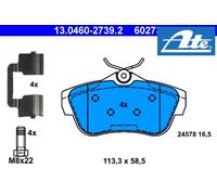 Brake pads 13.0460-2739.2 ATE for FIAT PEUGEOT CITROËN TOYOTA