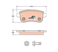 REAR BRAKE PAD SET DISC BRAKE FITS: FITS FOR MEGANE III COUPE 2.0 TCE /1.6 DC