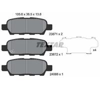 REAR BRAKE PAD SET DISC BRAKE FITS: FITS FOR NISSAN X-TRAIL II 2.0 DCI/2.0 DC
