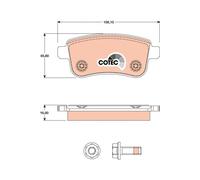REAR BRAKE PAD SET DISC BRAKE FITS: FITS FOR RENAULT MEGANE III COUPE 2.0 TCE