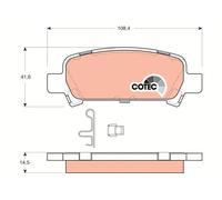 REAR BRAKE PAD SET DISC BRAKE FITS: FITS FOR SUBARU IMPREZA COUPE 2.0 AWD /2.