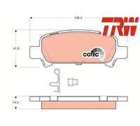 REAR BRAKE PAD SET DISC BRAKE FITS: FITS FOR SUBARU IMPREZA COUPE 2.0 AWD /2.