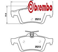 REAR BRAKE PAD SET DISC BRAKE FITS: FORD C-MAX II 1.6 TI/1.6 ECOBOOST/1.6 TDC