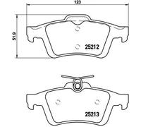 Brake pads P 24 148X BREMBO for FORD VOLVO MAZDA