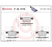 REAR BRAKE PAD SET DISC BRAKE FITS: FORD ESCAPE III 2.5 DURATEC PLUG-IN-HYBRI