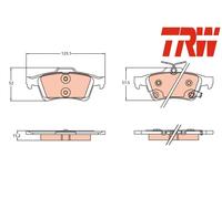 REAR BRAKE PAD SET DISC BRAKE FITS: FORD FOCUS III 2.3 RS AWD I