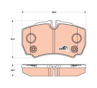 REAR BRAKE PAD SET DISC BRAKE FITS: FORD TRANSIT VAN 2.2 TDCI RWD/2.4 TDCI RW