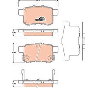 REAR BRAKE PAD SET DISC BRAKE FITS: HONDA ACCORD EURO VIII SALOON 2.0 I /2.4