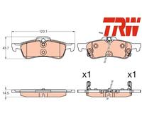 REAR BRAKE PAD SET DISC BRAKE FITS: HONDA CIVIC IX 1.4 I-VTEC /1.8 I-VTEC /2.