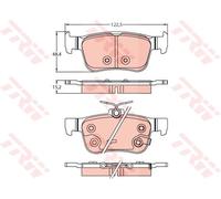 REAR BRAKE PAD SET DISC BRAKE FITS: HONDA CIVIC X HATCHBACK 1.5 VTEC /1.0 VTE
