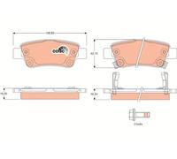 REAR BRAKE PAD SET DISC BRAKE FITS: HONDA CR-V III WAGON 2.4 I-VTEC 4WD /2.4