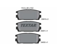 REAR BRAKE PAD SET DISC BRAKE FITS: HYUNDAI TERRACAN 2.5 TD/3.5 I V6 4WD/2.9