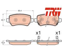 REAR BRAKE PAD SET DISC BRAKE FITS: KIA CEE'D 1.4 CVVT/1.6 GT/1.6 GDI/1.4 CRD
