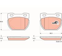 REAR BRAKE PAD SET DISC BRAKE FITS: LAND ROVER DEFENDER STATION WAGON 2.5 TDI
