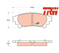 REAR BRAKE PAD SET DISC BRAKE FITS: LEXUS RX III 350 AWD /350 /270 /350 .LEXU