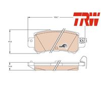 REAR BRAKE PAD SET DISC BRAKE FITS: MAZDA CX-5 2.0 /2.0 AWD /2.2 D /2.2 D AWD