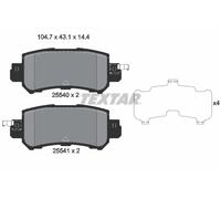 REAR BRAKE PAD SET DISC BRAKE FITS: MAZDA CX-5 2.0 /2.0 AWD /2.2 D /2.2 D AWD