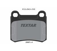 REAR BRAKE PAD SET DISC BRAKE FITS: MERCEDES-BENZ 190 SEDAN E 1.8 /2.0 /E 2.0