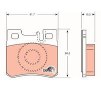 REAR BRAKE PAD SET DISC BRAKE FITS: MERCEDES-BENZ 190 SEDAN E 2.5-16 EVOLUTIO