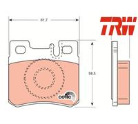 REAR BRAKE PAD SET DISC BRAKE FITS: MERCEDES-BENZ 190 SEDAN E 2.5-16 EVOLUTIO