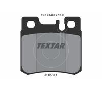 REAR BRAKE PAD SET DISC BRAKE FITS: MERCEDES-BENZ 190 SEDAN E 2.5-16 EVOLUTIO